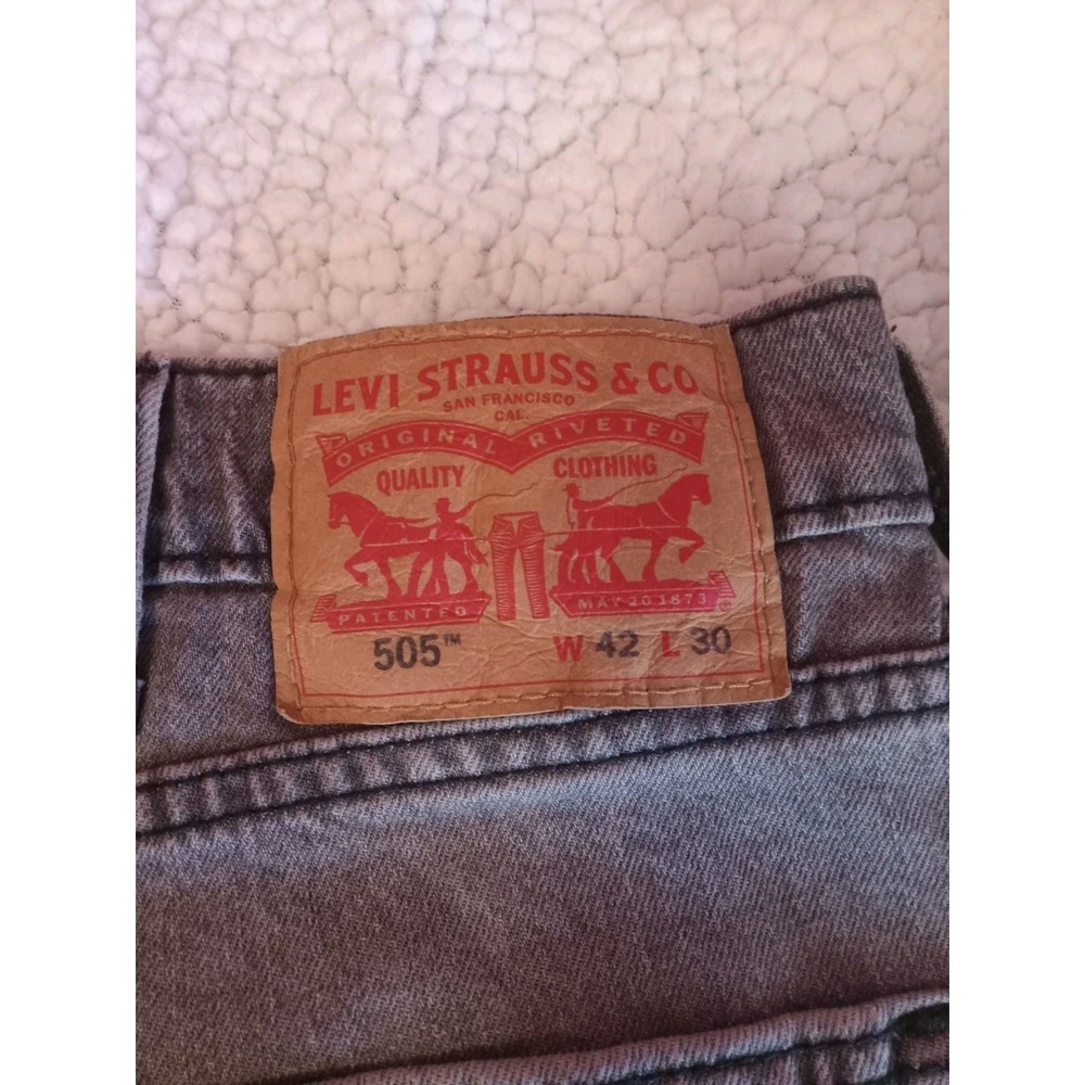 Levi's 505‎ Men's 42x29 Gray - Picture 3 of 7